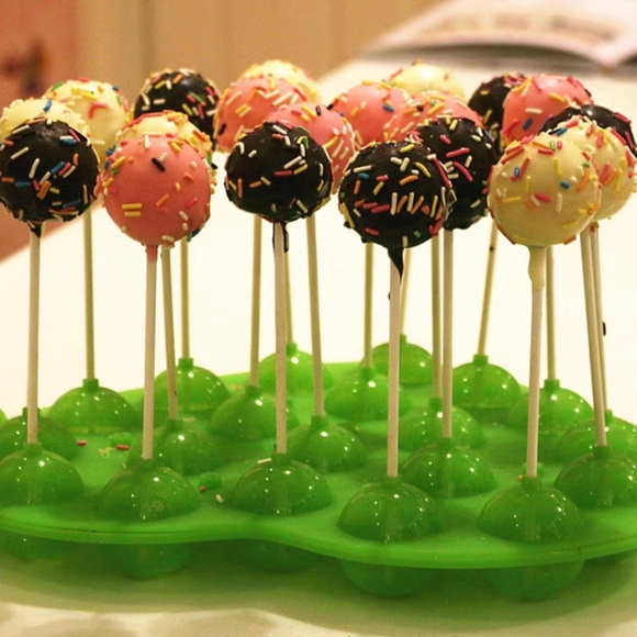 20 holes Lollipop mold cake pops chocolate candy silicone maker baking tool - Picture 1 of 4